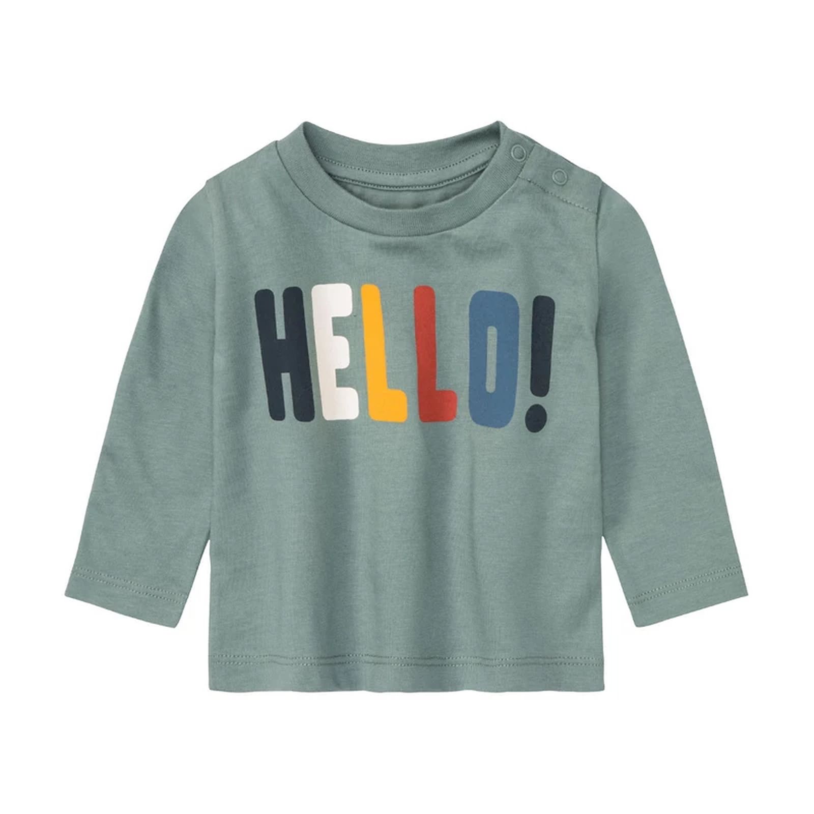 تی شرت آستین بلند نوزادی لوپیلو مدل هلو  -  - 1