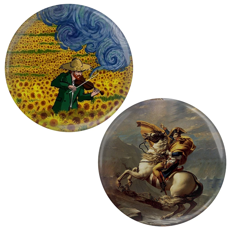 نشانگر کتاب مدل ون گوگ و نقاشی ناپلئون کد S15133-148 بسته 2 عددی