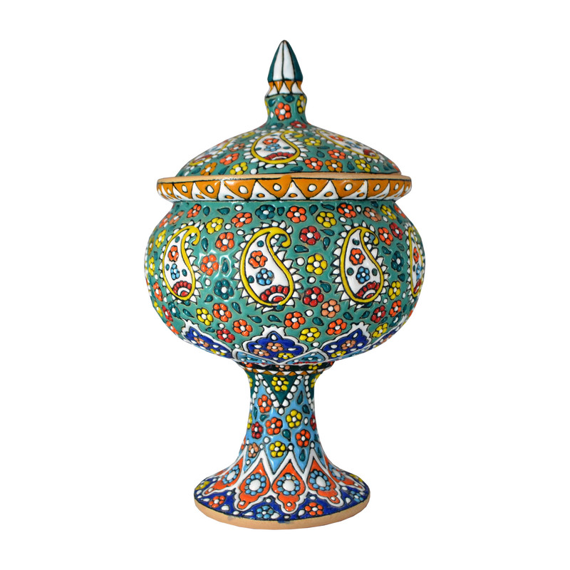 شکلات خوری میناکاری سفالی کد E27-18