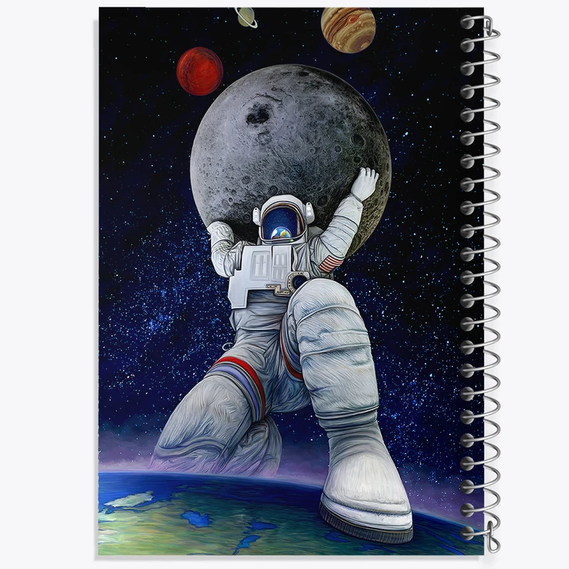 دفتر نقاشی 50 برگ خندالو طرح فضانورد کد F5238
