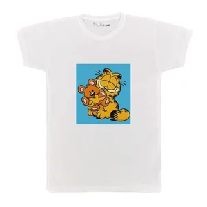 تی شرت آستین کوتاه بچگانه پرمانه طرح گارفیلد کد pmt.7652