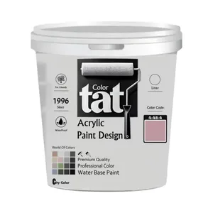 رنگ صورتی چرک مات اکرولیک تات کد 4-48-4 حجم 4 لیتر