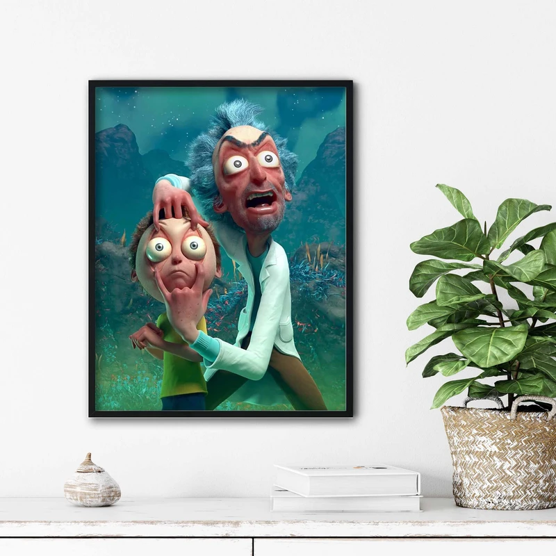 تابلو آتریسا طرح ریک اند مورتی مدل ATr071