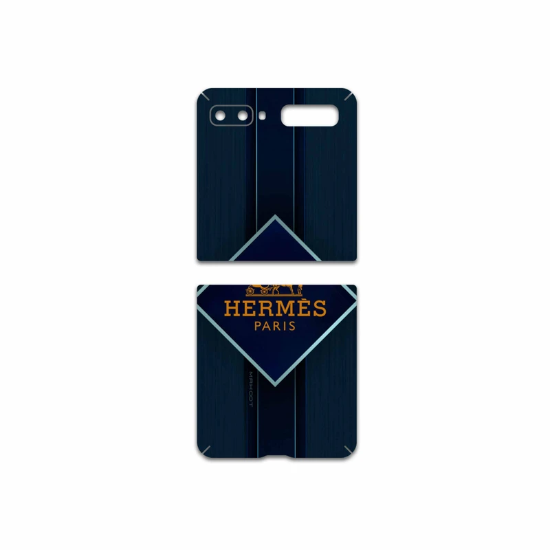 برچسب پوششی ماهوت مدل Hermes-Logo مناسب برای گوشی موبایل سامسونگ Galaxy Z Flip
