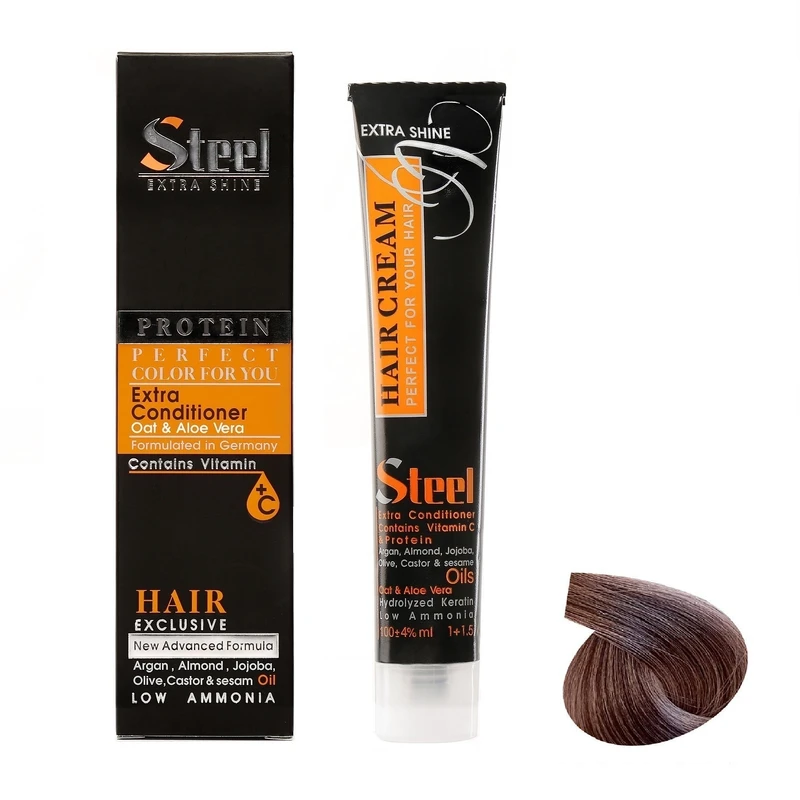 رنگ مو استیل شماره 8.2 حجم 100 میلی لیتر رنگ بلوند مرواریدی خاکستری روشن