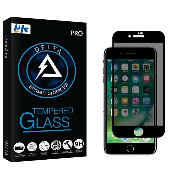 محافظ صفحه نمایش حریم شخصی پی کی مدل Delta مناسب برای گوشی موبایل اپل iPhone 7 Plus