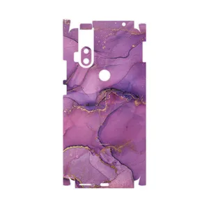 MAHOOT Purple Marble-FullSkin Cover Sticker for Motorola One Hyper