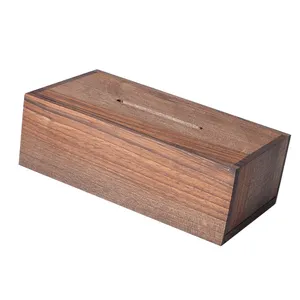 جعبه دستمال کاغذی مدل کشویی چوبی کد 201