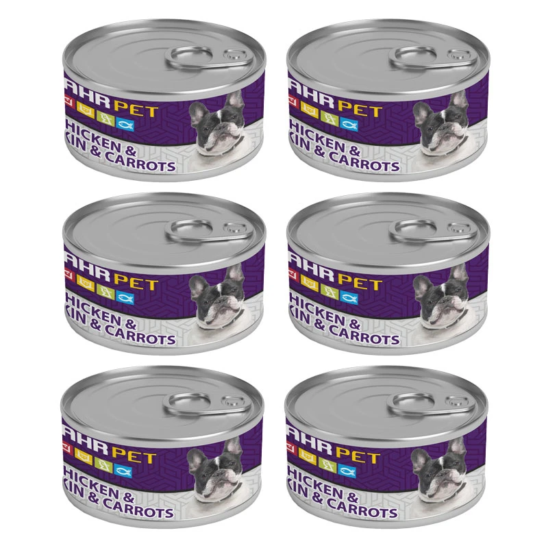  کنسرو نچرال سگ شهرپت مدل Chicken Pumpkin And Carrot وزن 120 گرم بسته 6 عددی 