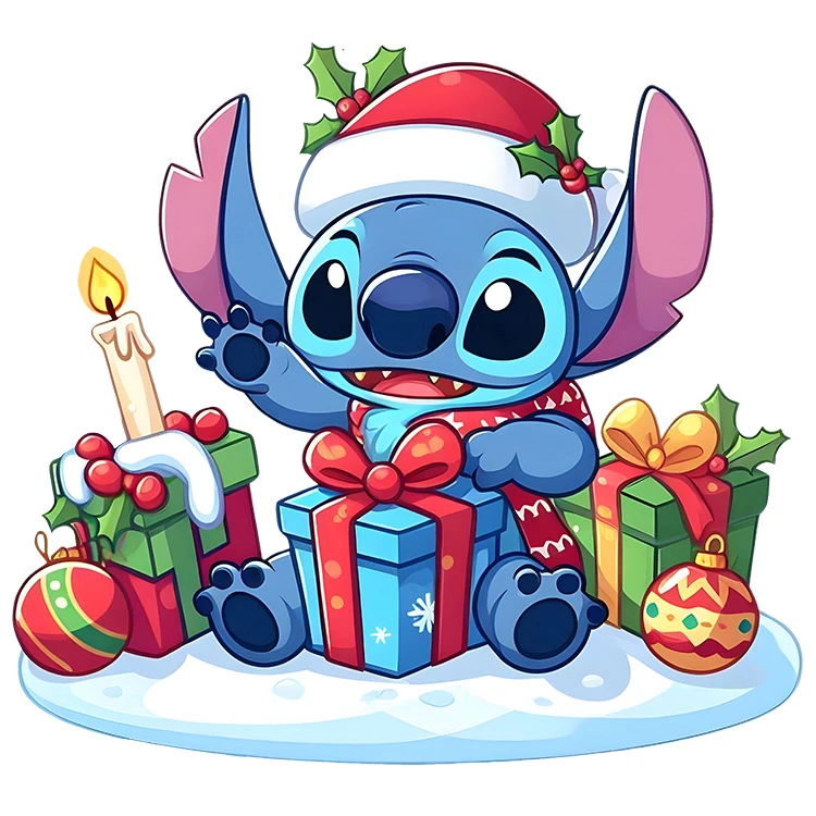 استیکر پارچه و لباس پاد آفرین مدل کریسمس کد DKST687