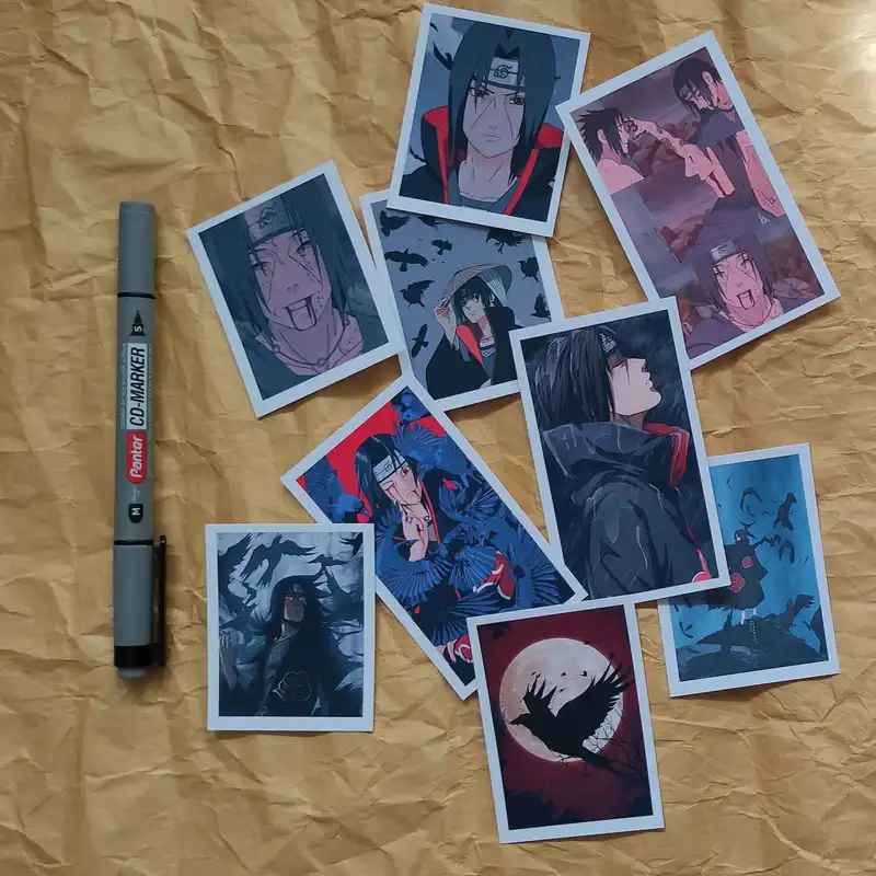 استیکر لپ تاپ طرح ایتاچی اوچیها انیمه ناروتو کد 1011 مجموعه 9 عددی