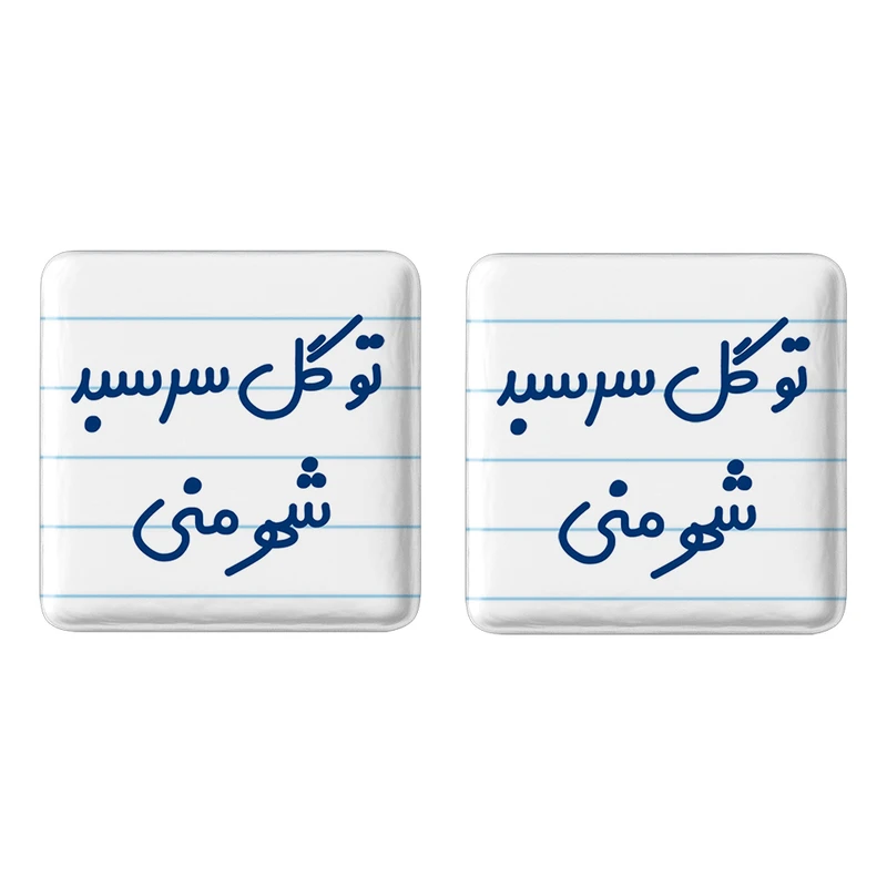 مگنت خندالو مدل تو گل سر سبد شهر منی کد 6873 مجموعه 2 عددی