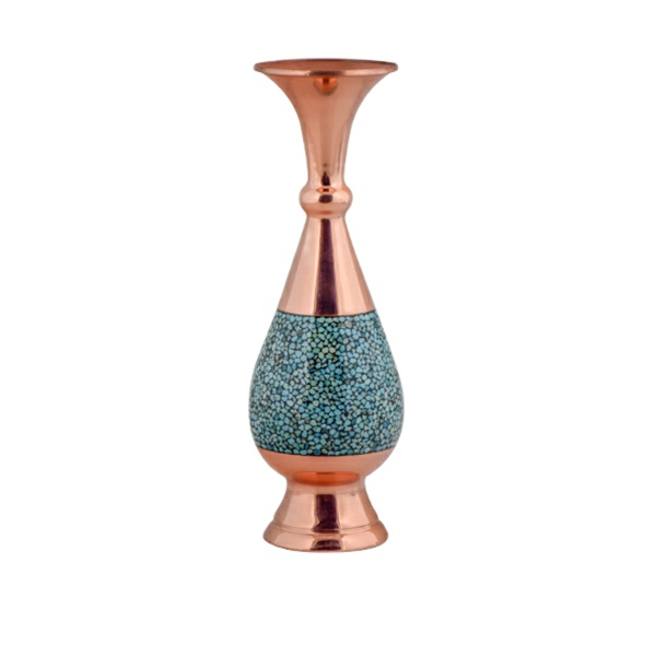گلدان فیروزه کوبی آقاجانی مدل F019 کد 14