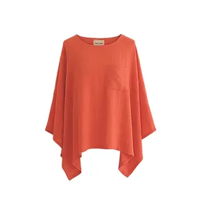 بلوز آستین بلند یقه گرد زنانه مدل بهار