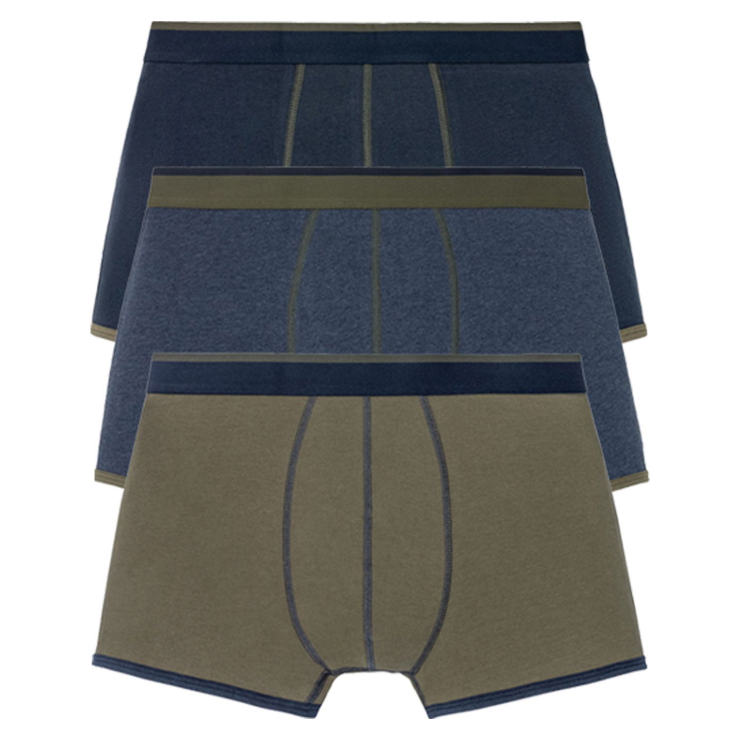 شورت مردانه لیورجی مدل پادار ساده کد PlusNBG مجموعه سه عددی