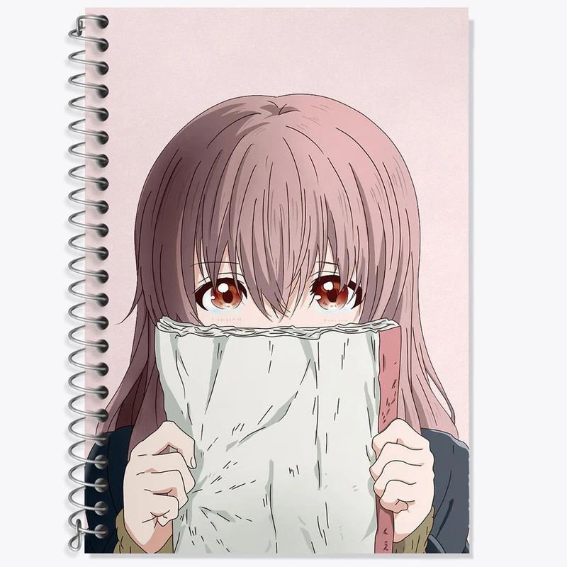 دفتر زبان 50 برگ خندالو مدل سه خط طرح شوکو نیشیمیا انیمه سایلنت ویس A Silent Voice کد 15835