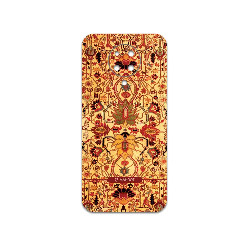 برچسب پوششی ماهوت مدل Persian-Carpet-Yellow مناسب برای گوشی موبایل شیائومی Poco F2 Pro