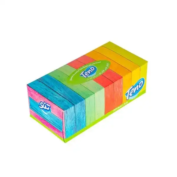 دستمال کاغذی تنو مدل میکس 62 مجموعه 8 عددی