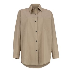 مانتو زنانه السانا مدل رمیصا کد 221878 رنگ خاکی