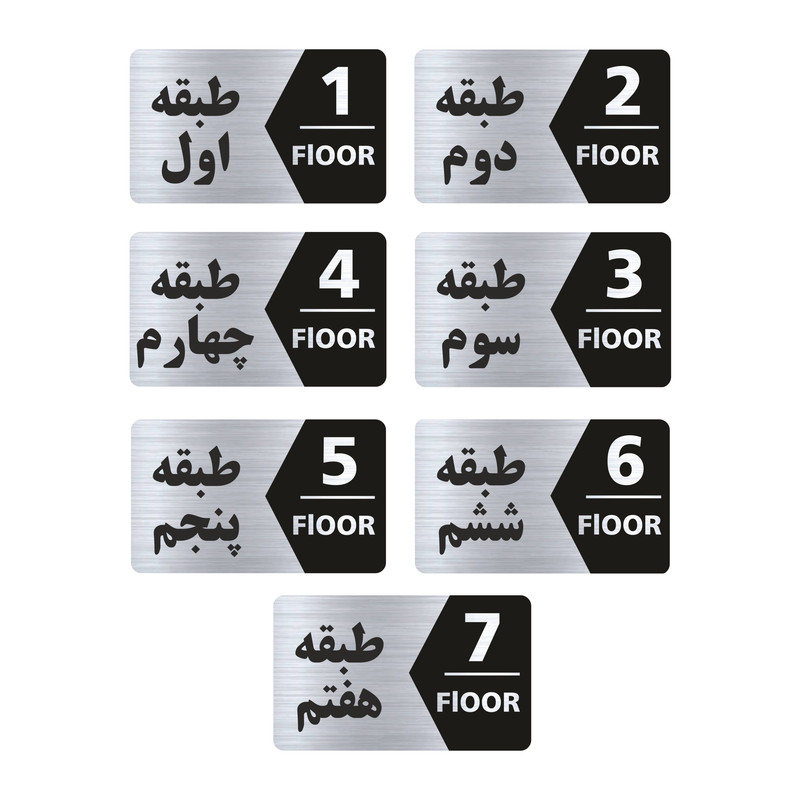 تابلو راهنما طرح  طبقات مدل GNS707 مجموعه 7 عددی