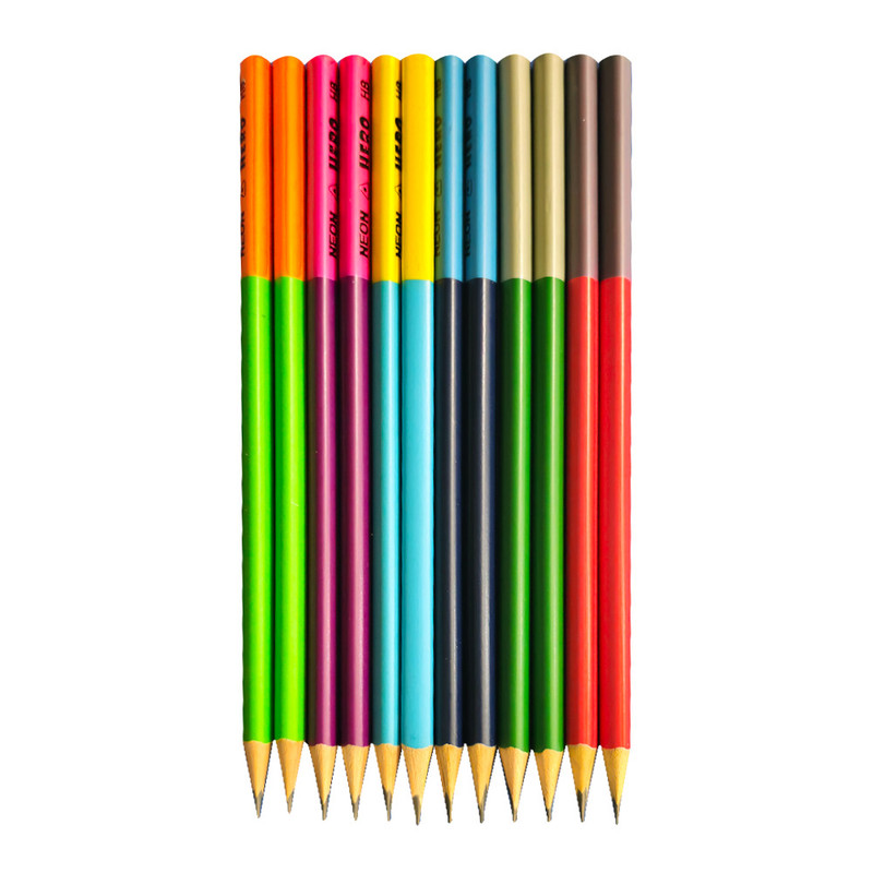 مداد مشکی هیرو با درجه سختی HB مدل 1010 مجموعه 12 عددی