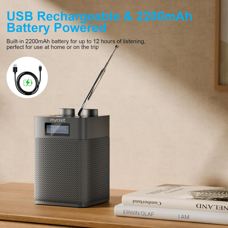 رادیو اسپیکر FM مایکت مدل HS دارای خروجی هدفون