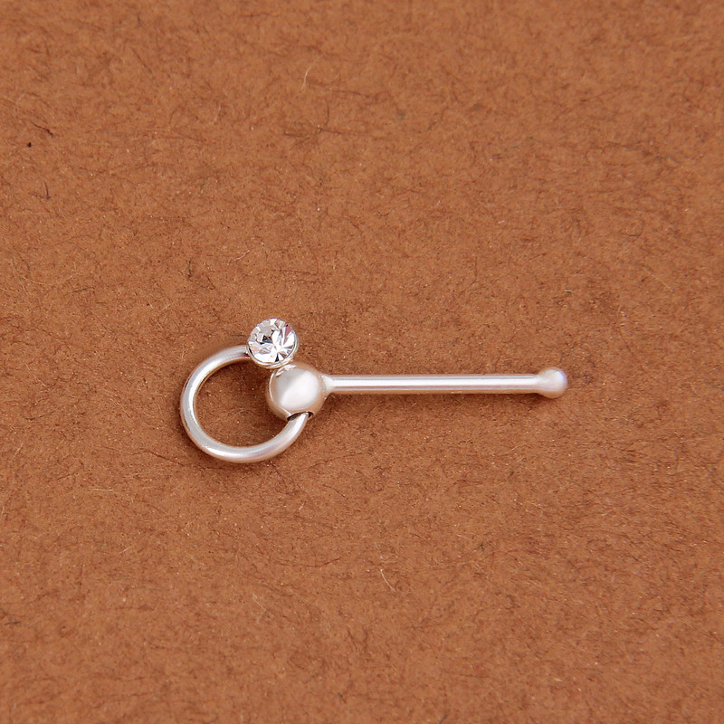 پیرسینگ نقره زنانه مدل فانتزی کد GZN_281