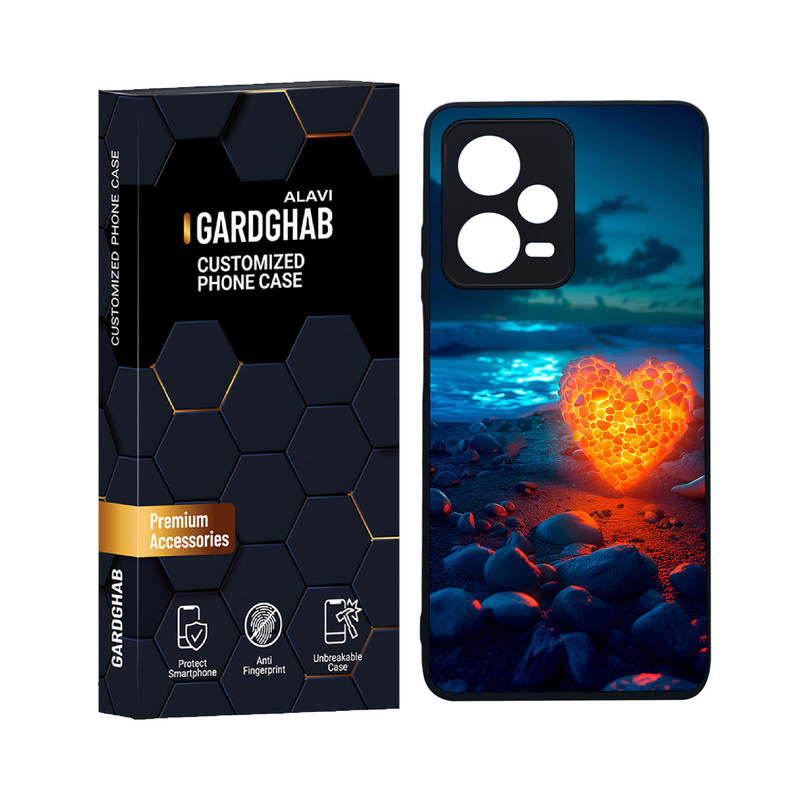 کاور گارد قاب علوی مدل دورژله ای عاشقانه مناسب برای گوشی موبایل شیائومی Redmi Note 12 Pro 5G