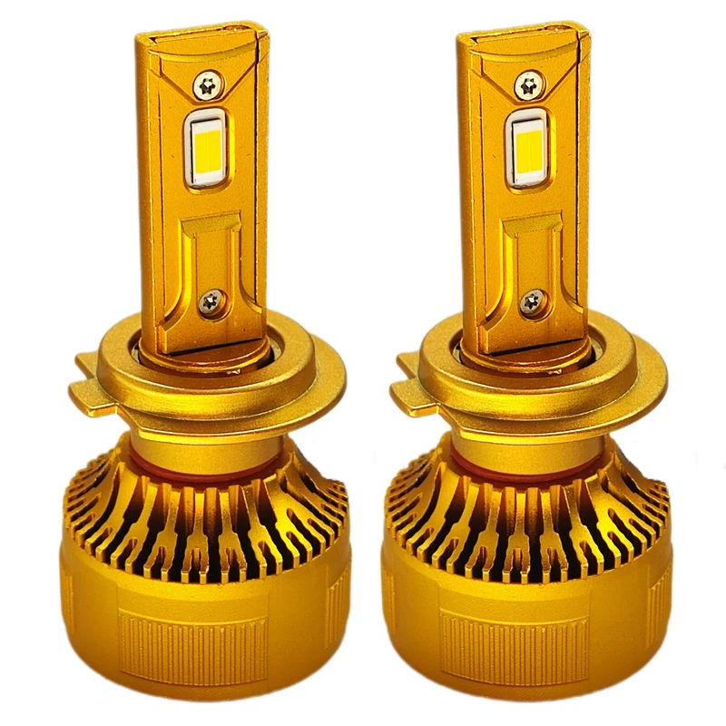 هدلایت لامپ خودرو تی بی اس دیزاین مدل T-30 GOLDEN پایه H7 بسته دو عددی 