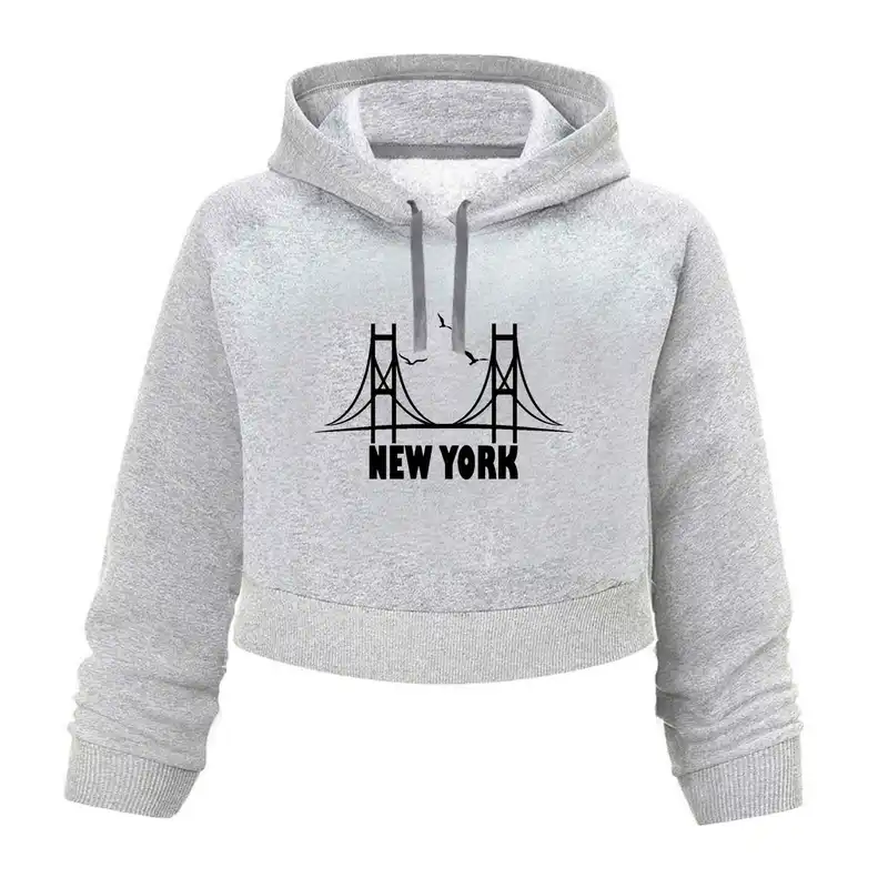 کراپ هودی زنانه مدل  K171 T