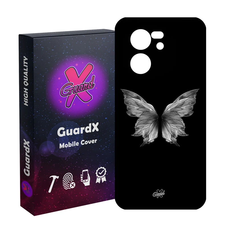کاور گارد ایکس طرح پروانه مدل Glass10697 مناسب برای گوشی موبایل شیائومی 13T/13T Pro/Redmi K60 Ultra