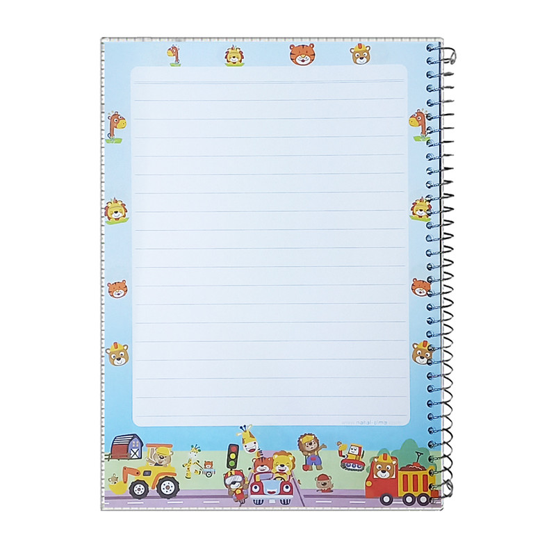 دفتر مشق 100 برگ آلما طرح TRAVEL مدل طلقی کد 7120