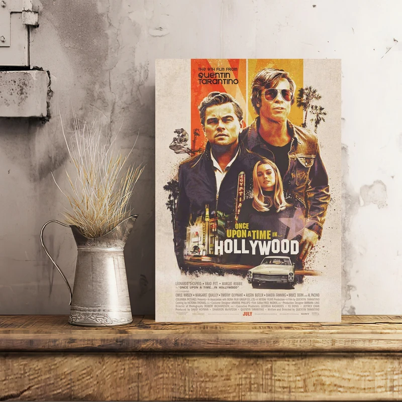 تابلو شاسی مدل پوستر فیلم روزی روزگاری در هالیوود Once Upon a Time in Hollywood کد FMO71