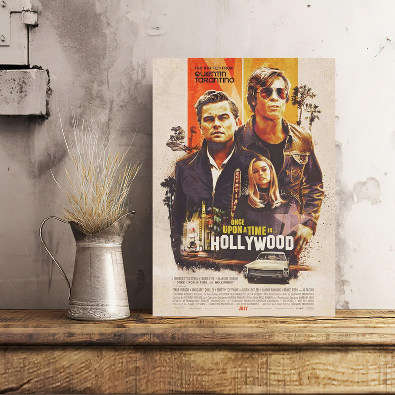 تابلو شاسی مدل پوستر فیلم روزی روزگاری در هالیوود Once Upon a Time in Hollywood کد FMO71