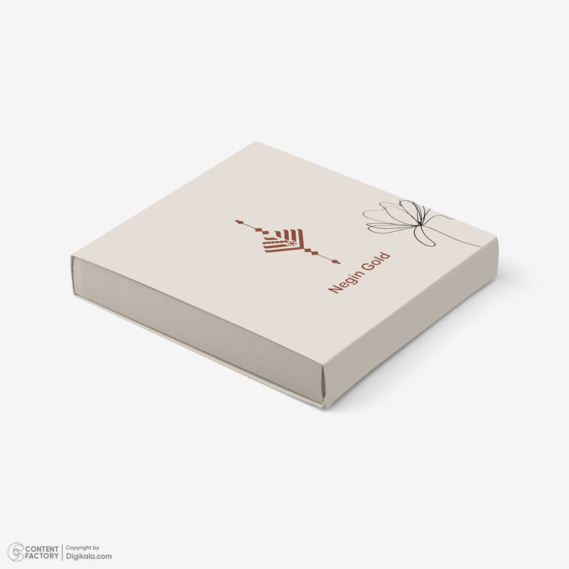 آویز گردنبند طلا 18 عیار زنانه نگین طرح قلب کد 103