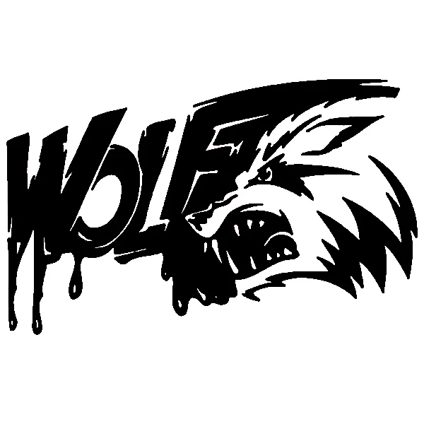 برچسب بدنه خودرو مهدیار طرح wolf کد sw100