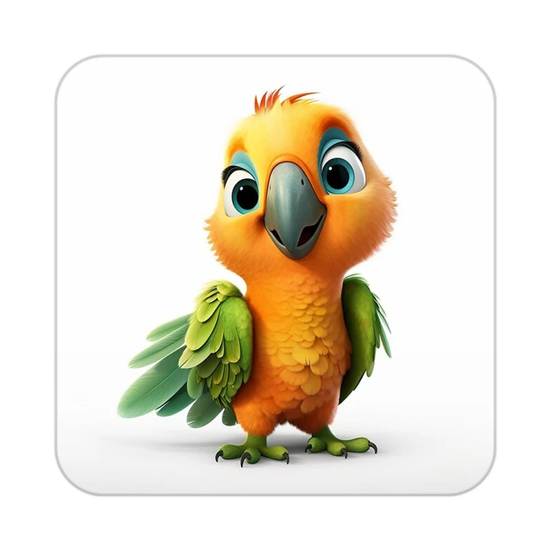 زیر لیوانی کاکتی طرح حیوانات کارتونی مدل mp28023