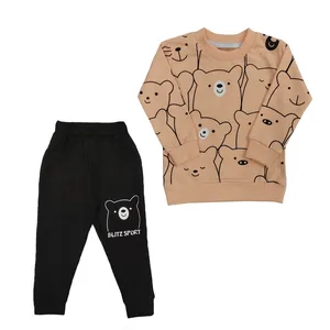 ست سویشرت و شلوار بچگانه مدل خرسی 147