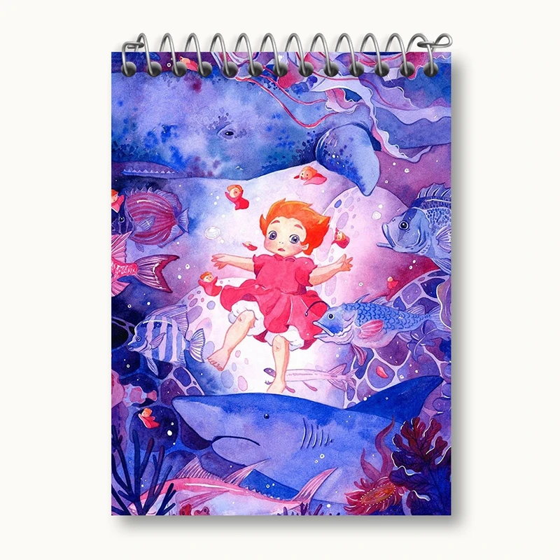 دفتر یادداشت 50 برگ خندالو مدل انیمه پونیو Ponyo کد 4894