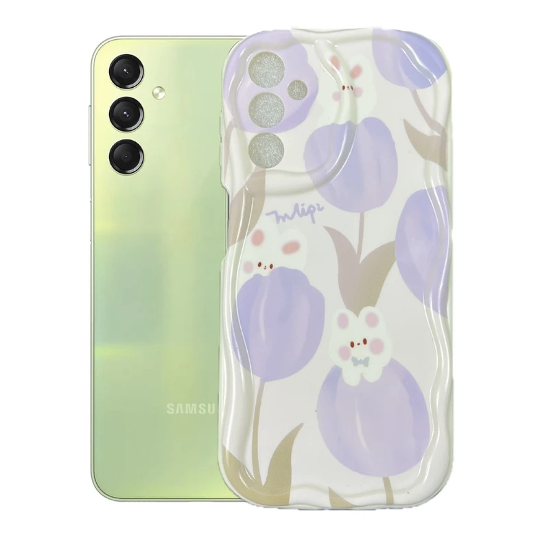 کاور طرح خرگوش و لاله مناسب برای گوشی موبایل سامسونگ Galaxy A14
