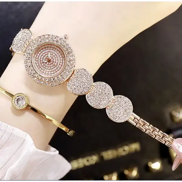 ساعت مچی عقربه ای زنانه مدل لاکچری کد lux1