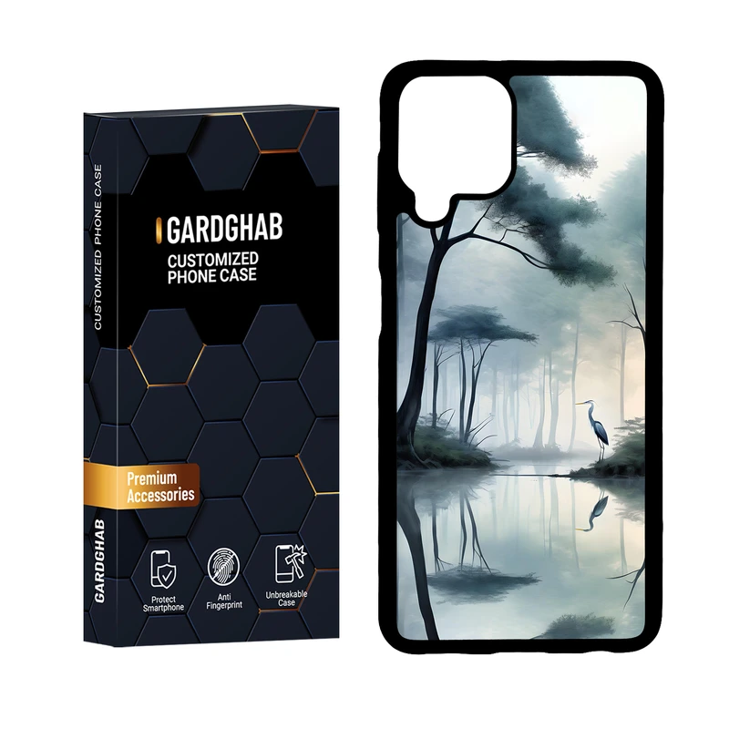 کاور گارد قاب مدل دورژله ای منظره و طبیعت مناسب برای گوشی موبایل سامسونگ Galaxy A22 4G