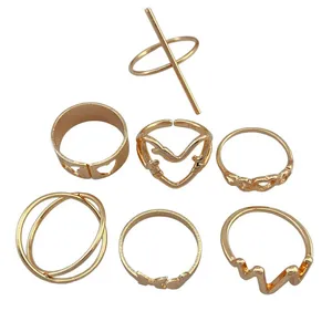 انگشتر زنانه مدل R4168 مجموعه 7 عددی