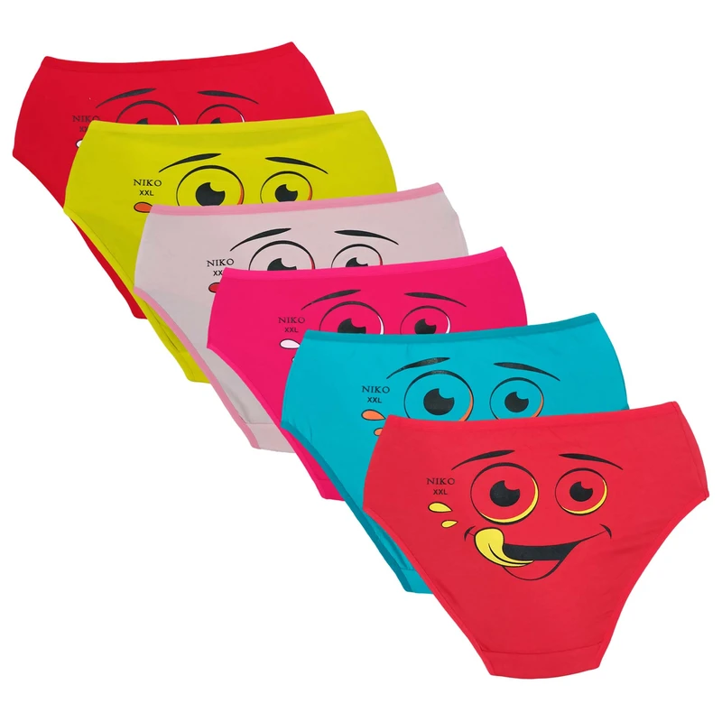 شورت زنانه مدل 29701 نیکو بسته 6 عددی