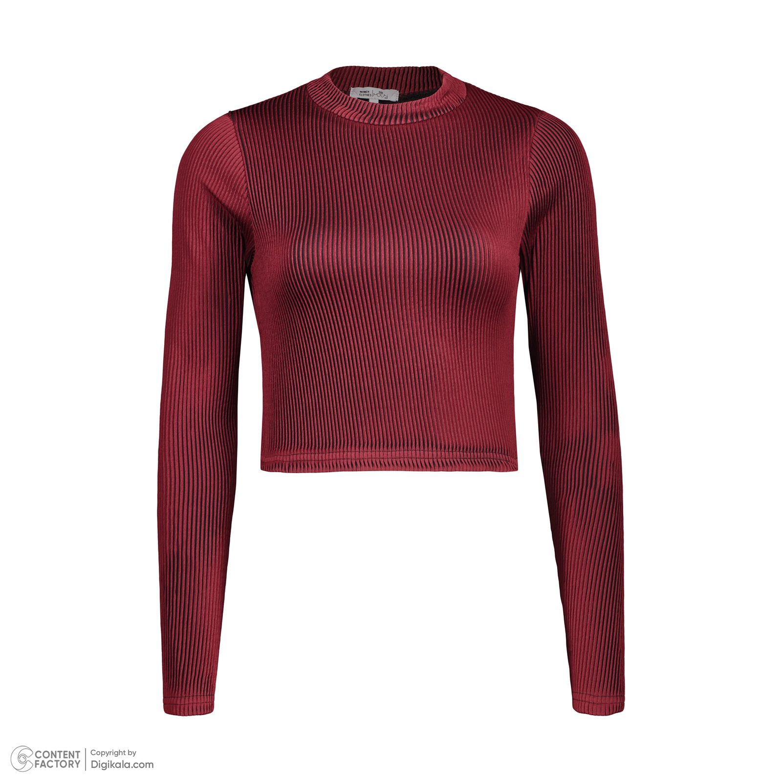 کراپ تیشرت آستین بلند زنانه مونسا مدل 41082410003-70 - - 5