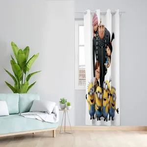  پرده مدل مینیون مخمل پانچی کد 2647 سایز 140x280 سانتی متر