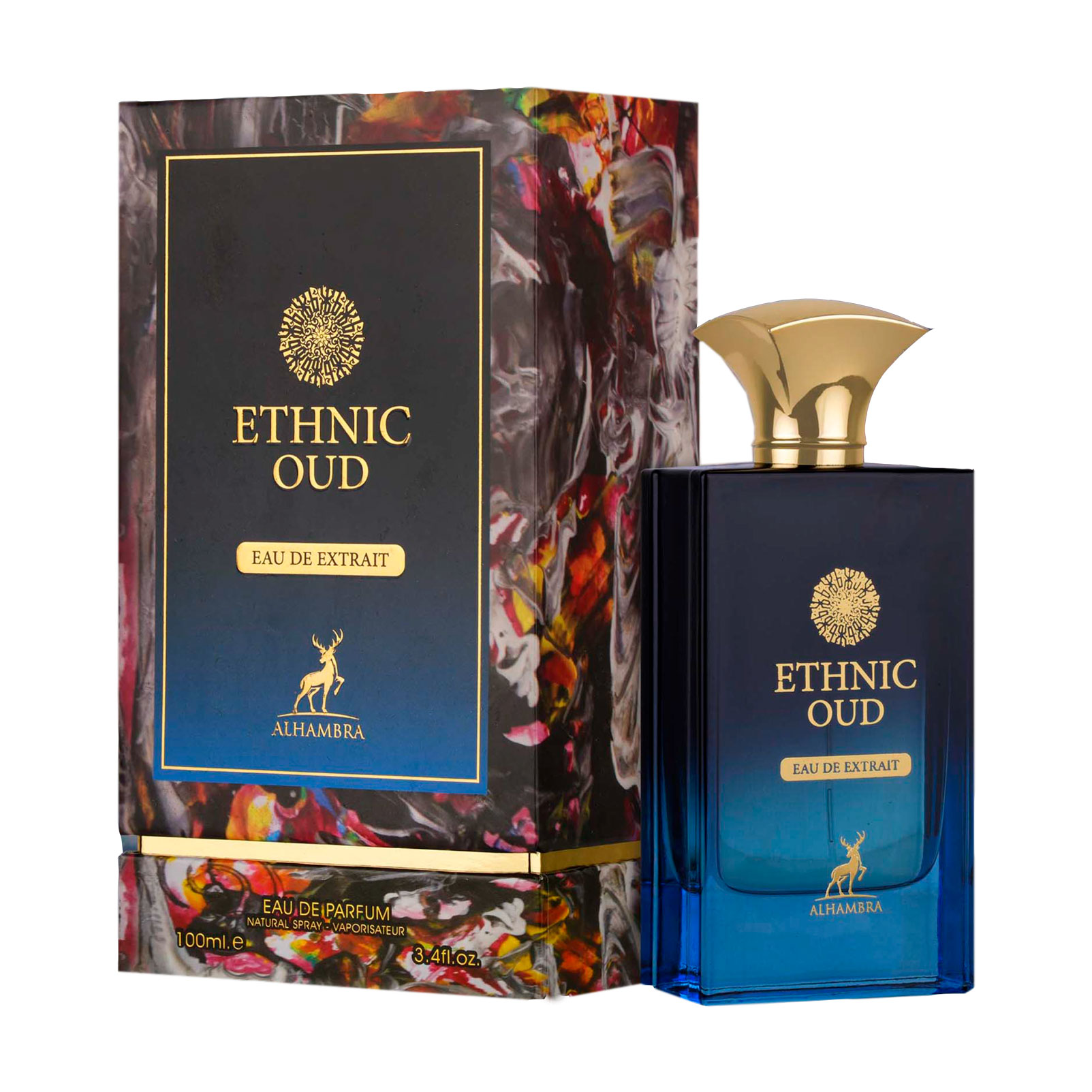 ادو پرفیوم مردانه الحمبرا مدل Ethnic Oud حجم 100 میلی لیتر