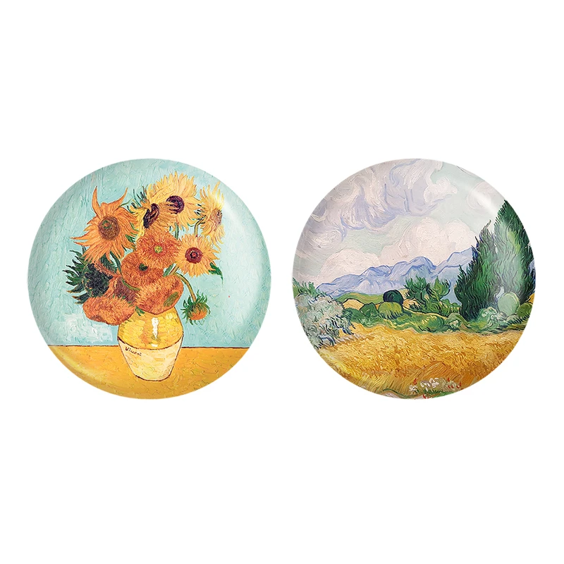 مگنت خندالو طرح ونگوگ کد 37303731 مجموعه 2 عددی