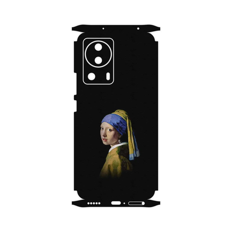 برچسب پوششی ماهوت مدل Girl with a Pearl Earring of Vermeer-FullSkin مناسب برای گوشی موبایل شیائومی 13 Lite