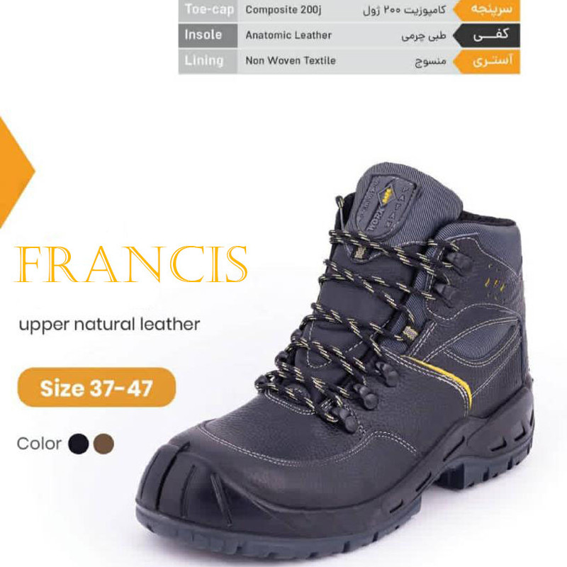 کفش ایمنی سیفتی پاتن مدل Francis کد 2020